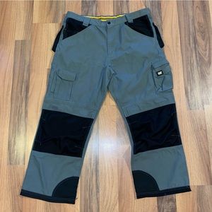 CAT (Caterpillar) cargo work-pants, 23 pockets w/ rubberized waist.